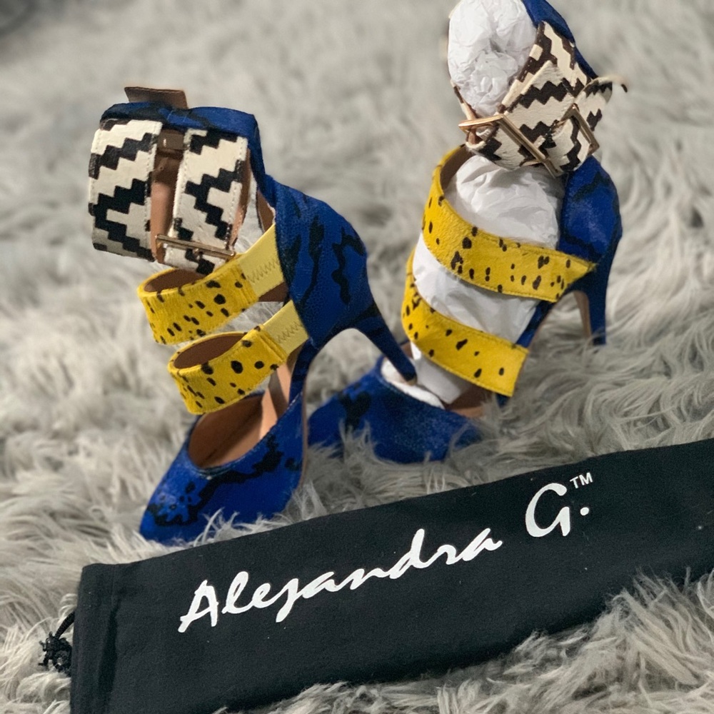 AlejandraG multi-print heels